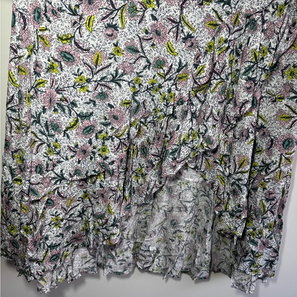EUC Torrid Floral Maxi Swiss Dot Ruffle Hi-Low Skirt Size 3 22/24 3X - Picture 4 of 7
